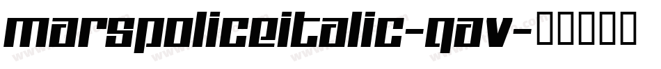MarsPoliceItalic-qaV字体转换