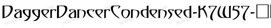 DaggerDancerCondensed-K7W57字体转换