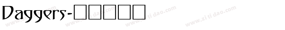Daggers字体转换