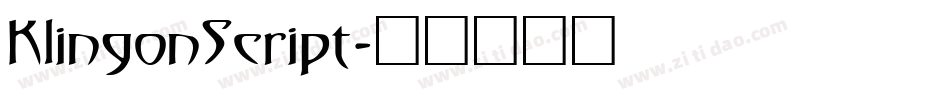 KlingonScript字体转换
