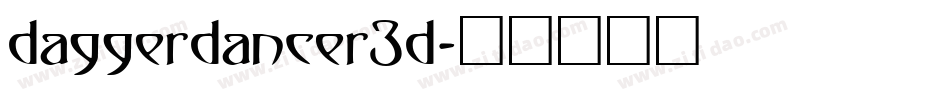 daggerdancer3d字体转换