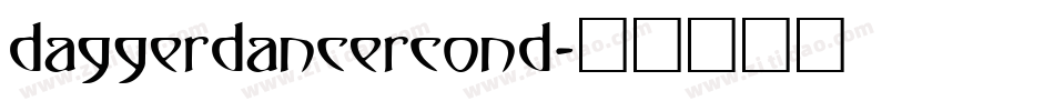 daggerdancercond字体转换