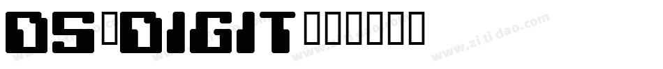 DS-DIGIT字体转换