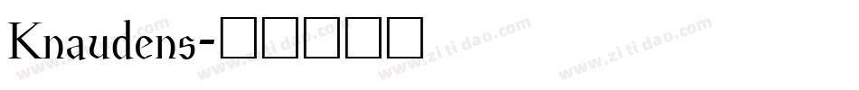 Knaudens字体转换