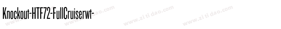 Knockout-HTF72-FullCruiserwt字体转换