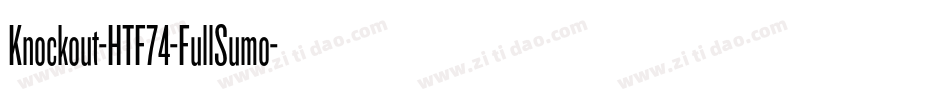 Knockout-HTF74-FullSumo字体转换