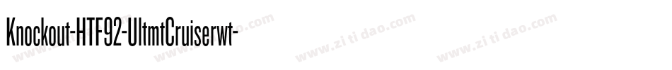 Knockout-HTF92-UltmtCruiserwt字体转换