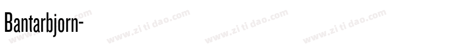 Bantarbjorn字体转换