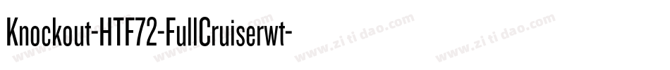 Knockout-HTF72-FullCruiserwt字体转换
