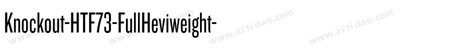 Knockout-HTF73-FullHeviweight字体转换