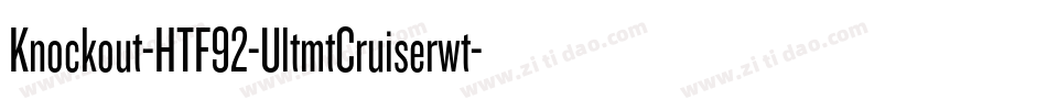 Knockout-HTF92-UltmtCruiserwt字体转换