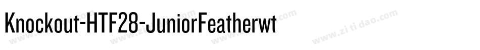 Knockout-HTF28-JuniorFeatherwt字体转换
