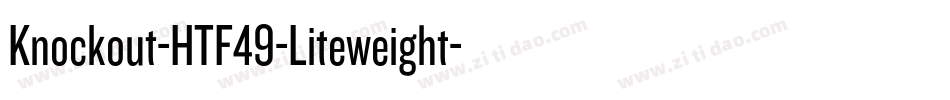 Knockout-HTF49-Liteweight字体转换