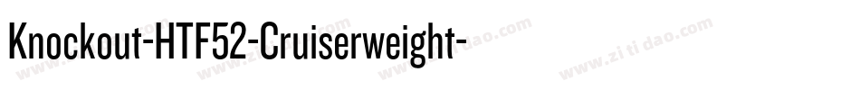 Knockout-HTF52-Cruiserweight字体转换