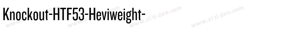 Knockout-HTF53-Heviweight字体转换