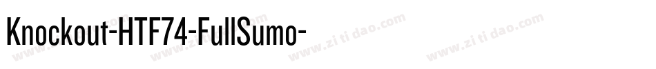 Knockout-HTF74-FullSumo字体转换