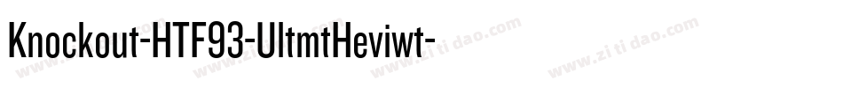 Knockout-HTF93-UltmtHeviwt字体转换