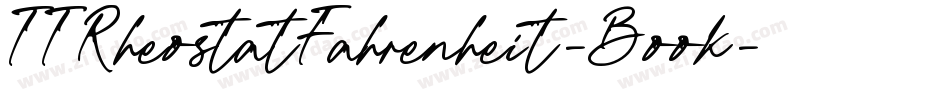 TTRheostatFahrenheit-Book字体转换