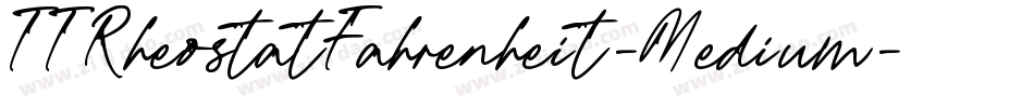 TTRheostatFahrenheit-Medium字体转换