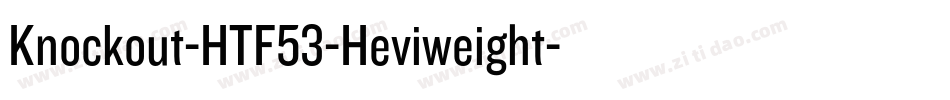 Knockout-HTF53-Heviweight字体转换
