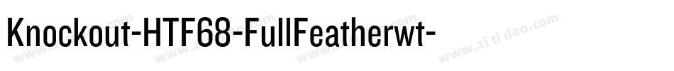 Knockout-HTF68-FullFeatherwt字体转换