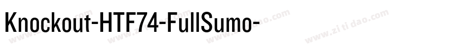 Knockout-HTF74-FullSumo字体转换