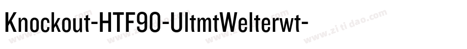 Knockout-HTF90-UltmtWelterwt字体转换
