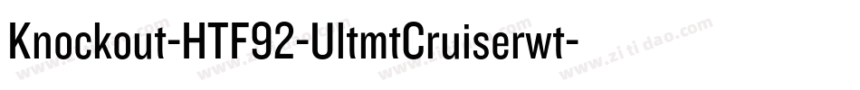 Knockout-HTF92-UltmtCruiserwt字体转换