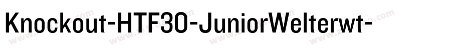 Knockout-HTF30-JuniorWelterwt字体转换