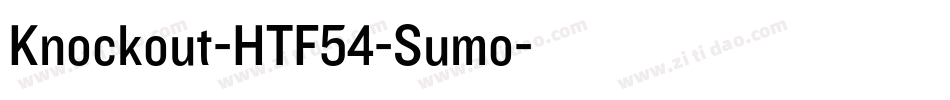 Knockout-HTF54-Sumo字体转换