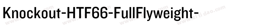 Knockout-HTF66-FullFlyweight字体转换