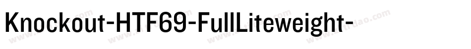 Knockout-HTF69-FullLiteweight字体转换