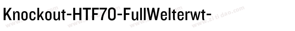 Knockout-HTF70-FullWelterwt字体转换