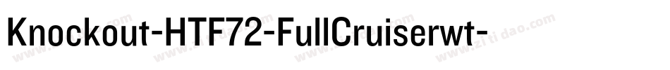 Knockout-HTF72-FullCruiserwt字体转换
