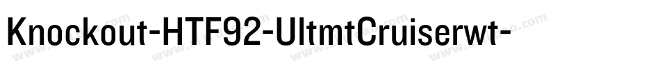 Knockout-HTF92-UltmtCruiserwt字体转换