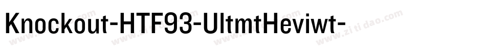 Knockout-HTF93-UltmtHeviwt字体转换