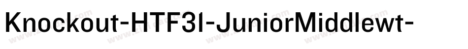 Knockout-HTF31-JuniorMiddlewt字体转换