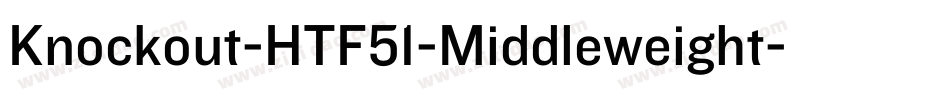 Knockout-HTF51-Middleweight字体转换