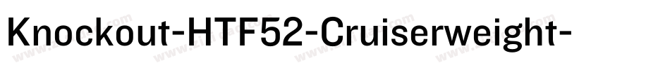 Knockout-HTF52-Cruiserweight字体转换