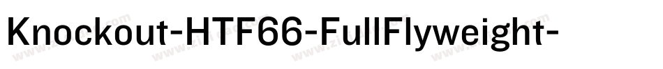 Knockout-HTF66-FullFlyweight字体转换