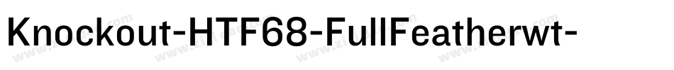 Knockout-HTF68-FullFeatherwt字体转换