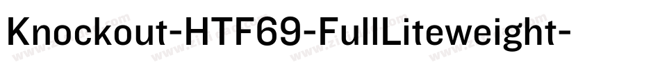 Knockout-HTF69-FullLiteweight字体转换