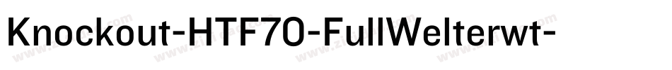 Knockout-HTF70-FullWelterwt字体转换