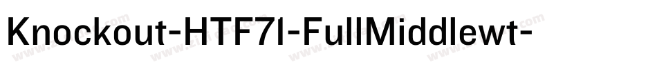 Knockout-HTF71-FullMiddlewt字体转换
