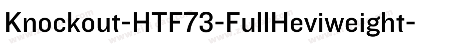 Knockout-HTF73-FullHeviweight字体转换