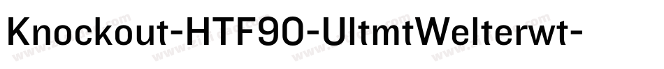 Knockout-HTF90-UltmtWelterwt字体转换