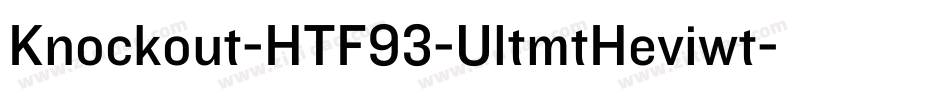 Knockout-HTF93-UltmtHeviwt字体转换