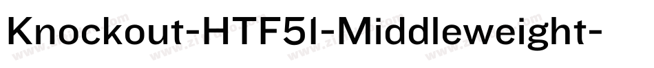 Knockout-HTF51-Middleweight字体转换
