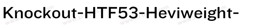 Knockout-HTF53-Heviweight字体转换