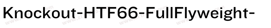 Knockout-HTF66-FullFlyweight字体转换